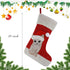 WEWILL 20'' Cute Cat Christmas Stockings Embroidered Xmas Socks Holiday Party Pet Theme Gift for Kitty...