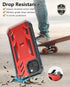 for iPhone 13/14 Protective Case: for iPhone 16e Cover with Built-in Kickstand | Heavy Duty Military Grade Hard Protection Shock Proof | Durable D...