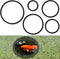 5 Pcs Aquarium Floating Plant Corral,5 Sizes of Aquarium Floating Plant Ring, Aquarium Feeding Ring for Intercepts Floating Plants, Fish Feeding R...