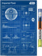 Trends International Star Wars: Saga - Imperial Blueprint Wall Poster, 34L x 22.4W, Premium Poster & Clip Bundle...