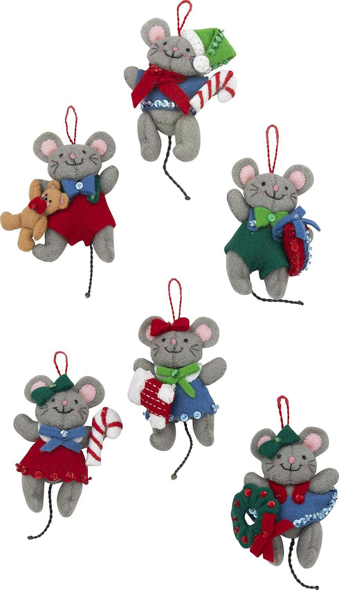 Bucilla 89288E Felt Applique Christmas Ornament Kit, Night Before Christmas, Set of 6...
