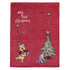 Disney Winnie The Pooh and Piglet Red and Green Holiday Christmas Tree My First Christmas Photo Op Super Soft Baby Blanket...