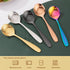 5-Piece Round Soup Spoons Set | Stainless Steel | Muticolor Dinner Serving Spoons Titanium Spoon - Mirror Polish & Dishwasher Safe...