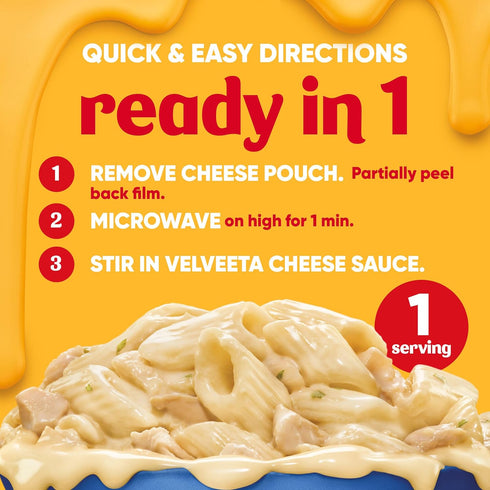 Velveeta Cheesy Bowls Singles Chicken Alfredo (9 ox Box)...