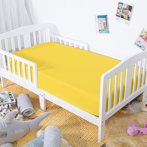 NTBAY 100% Brushed Microfiber Fitted Crib Sheet, Super Soft and Cozy 28x52 Crib Sheet for Standard Crib and Toddler Mattresses, Boys, Girls, Unise...
