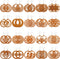 20 Pairs African Wooden Dangle Earrings Lightweight Ethnic Style Drop Earrings Bohemian Wood Earrings Geometric Pendant Wooden Earrings for Women(...