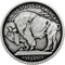 Bezelry 12 Pieces Buffalo Coin Style Metal Shank Buttons. 21mm (13/16 inch) (Antique Silver)...
