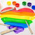 Wooden Stencil Brushes Natural Stencil Brushes Bristle Painting Brushes Wooden Handle Painting Stencil Brushes for Acrylic Oil Watercolor Painting...