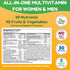 Halal Multivitamins for Women, Men & Adults, 30 Servings | Iron, Vitamin A, B6, B12, Biotin, Niacin, C, D3, E, Zinc, Calcium, Folic Acid, CoQ10 | ...