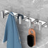 VAEHOLD Silvery Hat and Coat Wall Mount Rack - 5 Hooks for Robes, Bags, Keys, and Towels - Bathroom Towel Hanger Organizer (1 Pack)...