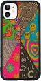 Hippie Indie Pattern Case for iPhone 11, Colorful Tie Dye TPU Silicone Protective Cover Compatible for iPhone 11 6.1 inches (Hippie)...