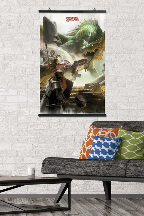 Trends International Dungeons and Dragons - Adventure Wall Poster, 22.375" x 34", Premium Poster & Clip Bundle...