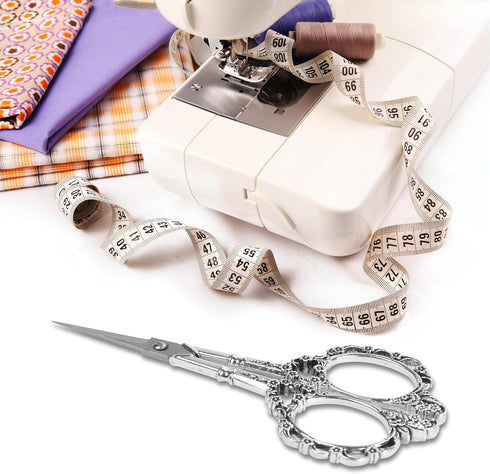 2 Pairs Crafting Scissors 4.5 Inch Sewing Scissors Small Sharp Craft Scissors with Leather Scissors Cover Embroidery Scissor Shears for Fabric Nee...