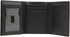 RFID Safe Men L-Fold Trifold Leather Wallet Hipster Key Holder Zip Bill Slot in Gift Pouch (Black 53-35 NON RFID)...
