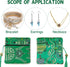 5PCS Jewelry Silk Purse Pouch, Chinese Silk Style Zipper Brocade Embroidered Bag for Women Coin Wallet (Green)...
