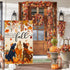 BLKWHT Fall Dogs Garden Flag 12x18 Vertical Double Sided Autumn Leaves Thanksgiving Holiday Outside Decorations Burlap Yard Flag BW506...