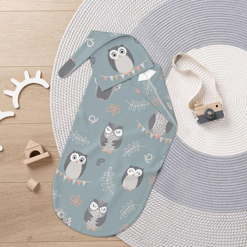Swaddle Blanket for Baby, Swaddling Sleeping Sacks, Unisex Baby Stuff with Hat, Owl...