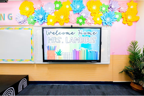 Carson Dellosa Creatively Inspired 3D Flower Bulletin Board Decorations, Orange, Yellow, and Pink Flower, Paper Flowers Decorations for Wall, Flow...