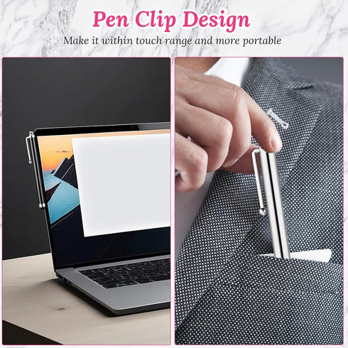 Stylus Pens for Touchscreens, 2 Pack High Precision Replaceable Thin Tip Stylus Rubber Stylus Pen for Smartphone and Tablets All Universal Touchsc...
