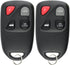 KeylessOption Keyless Entry Remote Control Car Key Fob for KPU41805 Model 41805 Mazda 6 (Pack of 2)...