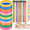 Sabary 48 Pcs Motivational Pencils Inspirational Silicone Bracelets Set Mood Pencil Motivational Quote Rubber Wristbands for Kids Teens Christmas ...
