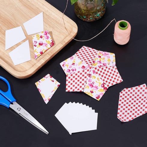 arricraft 200 Pcs Trapezoid Paper Quilting Templates, Handmade English Paper Piecing Trapezoid Patchwork Template for DIY Patchwork Sewing Crafts...