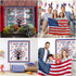 78 Pcs 4th of July Bulletin Board Decorations Happy 4th of July Cutouts Fourth of July Patriotic Bulletin Board Decor for School American Flag Ind...