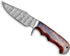 Handmade 10? Damascus Hunting Knife - Bushcraft Fixed Blade Hunting Knife with Sheath and Rose Wood Handle EDC Skinning Knife., Brown Black...