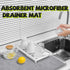 3 Pcs XXL Dish Drying Mats,Absorbent Microfiber Drainer Mat,Large Size Kitchen Counter Pads for Coffee,Rack,Under Sink,Draining Racks,Countertops,...