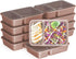 Bentgo 20-Piece Lightweight, Durable, Reusable BPA-Free 2-Compartment Containers - Microwave, Freezer, Dishwasher Safe - Rose Gold...