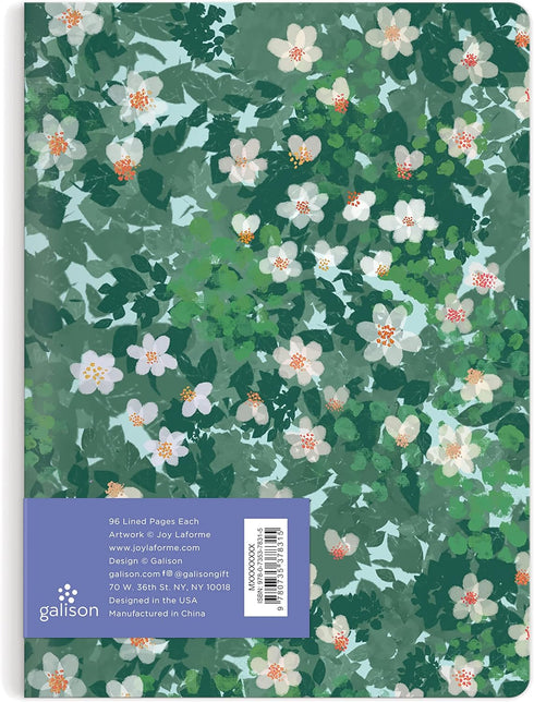 Galison Joy Laforme Spring Street – Writer's Notebook Set with Floral and Street Artwork Includes Two 80 Page Lined Notebooks...