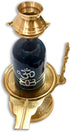 Craftsman SATVIK 4.5 INCH Brass Lord Shiva Linga Lingam Shivling Statue Shesnag Trishul with Brass Matki for Hindu Festive Pooja Puja Sculpture It...