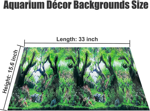 Fish Aquarium Background Poster Beach Fish Backdrop for Aquarium 10 20 Gallon Tank Wallpaper Fish Tank Background Double Sides Fish Tank Stickers...