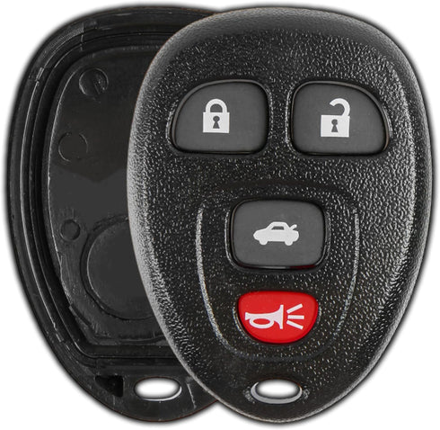 KeylessOption Key Fob Cover Case Replacement for 2006 2007 2008 2009 2010 2011 2012 2013 2014 2015 2016 Buick Cadillac Chevrolet Chevy Remote Shel...