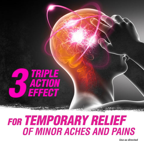 Extra Strength Pain & Headache Reliever Tablets Aspirin, & Caffeine, 24 Count...