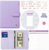 SOUL MAMA Budget Binder with Cash Envelopes - Purple Money Organizer for Cash, A6 Binder Cash Envelopes for Budgeting, Money Saving Binder with Ro...