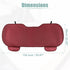 X AUTOHAUX Car Back Seat Cushion Wine Red Breathable PU Leather Universal Car Interior Seat Protector Mat Pad Fit Most Car Truck SUV & Van...
