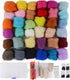 Needle Felting Kit Wool Roving 36 Colors Set Starter Tool Kit for Felted Animal gift Fibre Yarn Needle Felting Supplies...