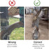 Comastbo40“ Raccoon Squirrel Spikes Deterrent for bird feeder pole,Tree baffle for Squirrel Raccoon Cat Deer,Good for Wall Barns Fence Roof with S...