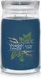 Yankee Candle Bayside Cedar Scented, Signature 20oz Large Jar 2-Wick Candle, Over 60 Hours of Burn Time...