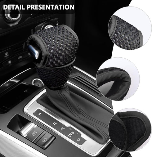Car Gear Shift Knob Cover,Breathable Car Gear Shifter Cover for Protecting Shifter Knobs,Universal Car Shifter Cover Car Interior Accessories for ...