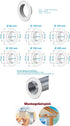 4" Inch Pipe Collar Ducting Finishing Rosette Duct Metal Ceiling Valve/Vent Flange Hose Spigot Tube End (Steel, 4")...