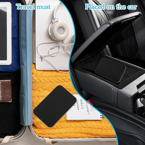 2 Pcs Portable Dental Floss Case Sliding Dental Pick Dispenser Box Metal Compact Glide Flosser Organizer Refillable Floss Holder for Oral Care Tra...