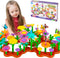 Flower Garden Building Toys, Girl Toys Build a Garden, 144 PCS Flower Pretend Gardening Gift for Kids, Floral Arrangement Playset for Age 3 4 5 6 ...