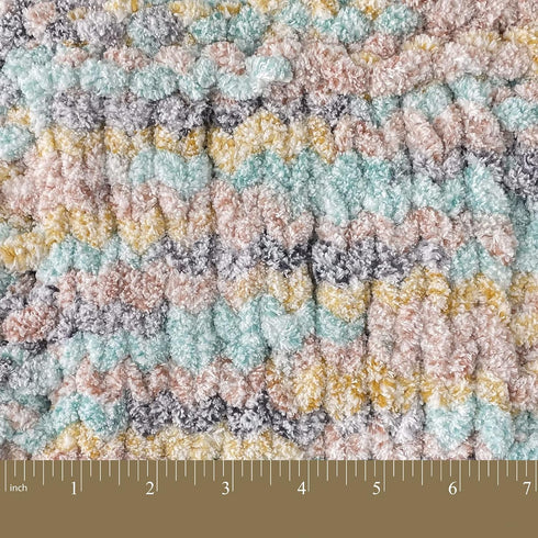 Crafted By Catherine Chunky Heather Multi Yarn - 2 Pack (49 Yards Each Skein), Rainbow Multi, Gauge 6 Super Bulky......