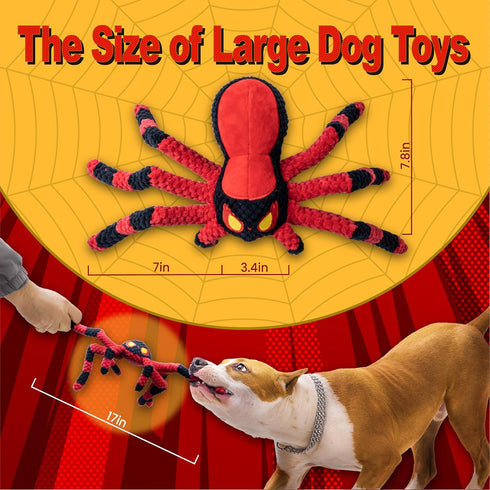 LEGEND SANDY Dog Toys for Aggressive Chewers, Large Dog Toys to Keep Them Busy, Interactive Dog Toys, Squeaky Dog Toys, Tug of War Dog Toy, Crinkl...
