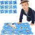 Puzzle Track Educational Play Set-Plastic Jigsaw Board & Battery Operated Toy Vehicles, Montessori Toys for Kids Ages 3-5, 2-4 Years Toddlers Puzz...