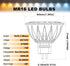 ALIDE MR16 7W Led Bulbs Replace 50W-75W Halogen, GU5.3 MR16 2700K Warm White,12V Low Voltage MR16 Bulb Spotlight for Outdoor Landscape Flood Track...