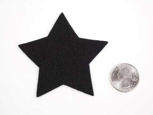 Playfully Ever After 3 Inch 35pc Felt Stars (Black)...