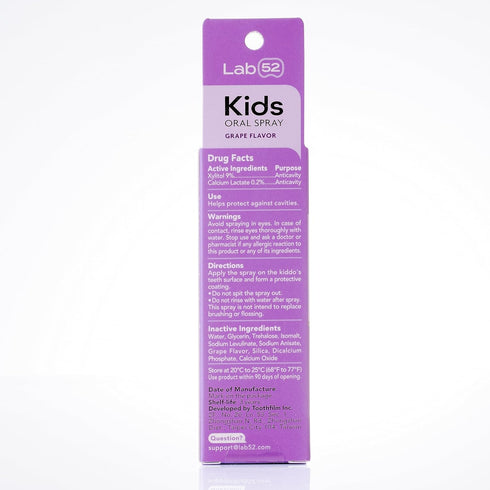 LAB52 Kids Oral Spray, Toddler Toothpaste Helper for Cavity Repair and Fresh Breath, Children Anticavity with Fluoride Free for Newborn to Prescho...